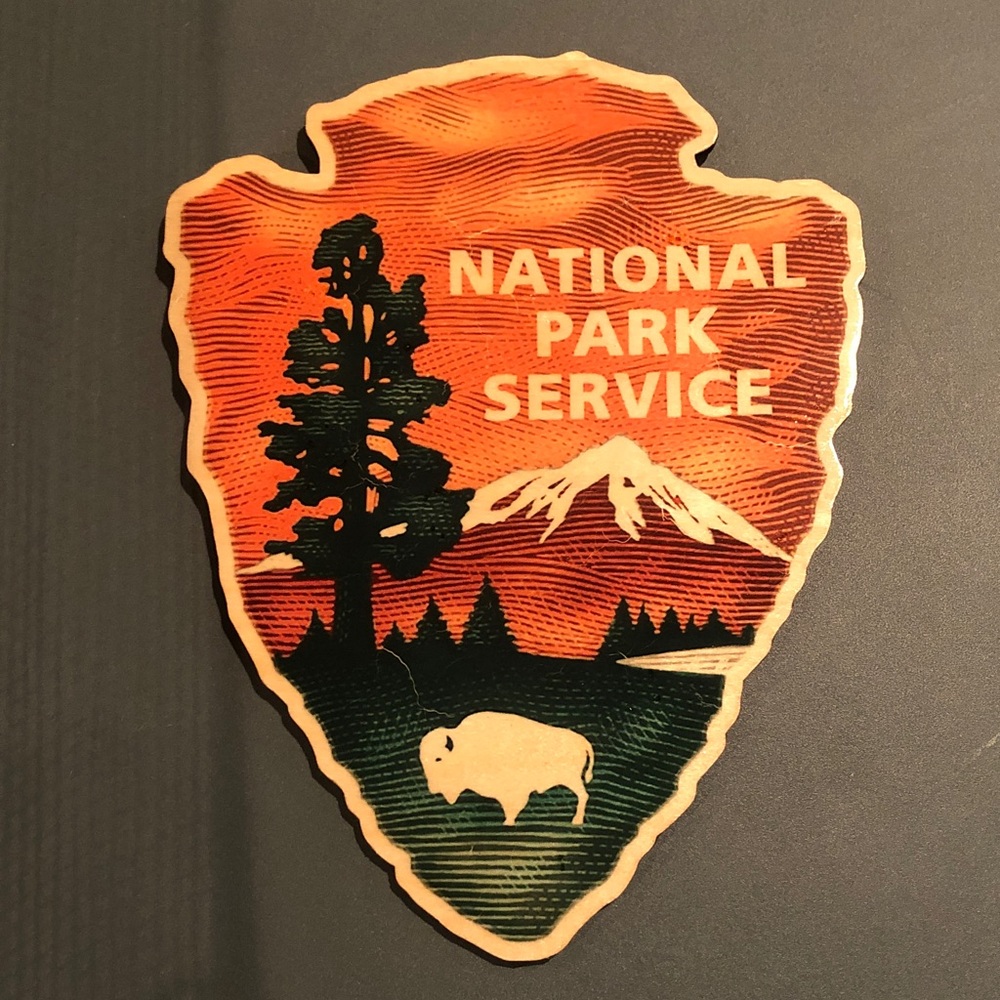 National Park Service Shield Wooden Plaque